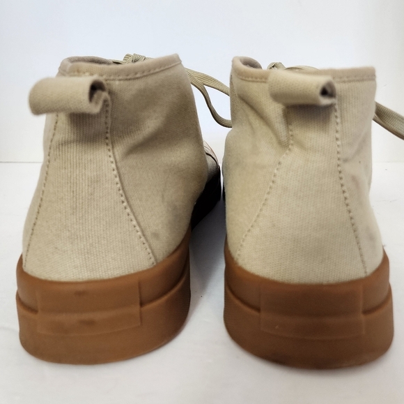 Mutual Weave Men's Canvas Khaki Feelon Memory Foam Lace-up Sneakers, Sz 10.5 - Picture 16 of 16